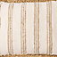 Coussin Chindi rayé Deco&Co blanc et jute L.60 x l.40 cm