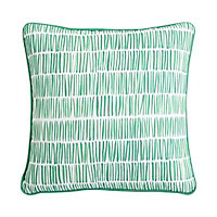 Coussin Cocos traits verts