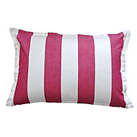 Coussin Cologne à rayures Rose 40 x 60 cm