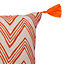 Coussin Colours Sori zigzag orange 30 x 50 cm