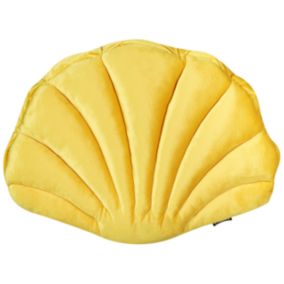 Coussin CONSOLIDA Velours 47 x 35 cm Jaune Unicolore
