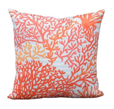 Coussin Corail rouge 45 x 45 cm Proloisirs