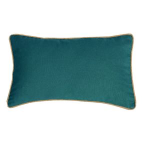 COUSSIN COTON RECYCLE PIPING JUTE BLUE LAKE 30X50