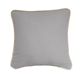 COUSSIN COTON RECYCLE PIPING JUTE GRIS CLAIR 40X40