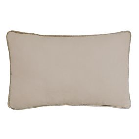 COUSSIN COTON RECYCLE PIPING JUTE TAUPE 30X50