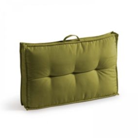 Coussin d'extérieur matelassé vert 60 x 40cm  Oviala