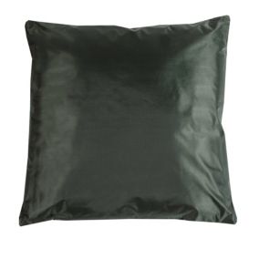 Coussin d'extérieur carré imperméable gris anthracite L.45 x l.45cm Deco&co