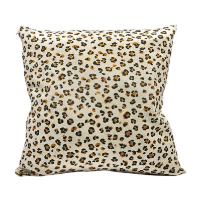 Coussin d'extérieur carré léopard 45 x 45 x 12 cm Tendances et Créations