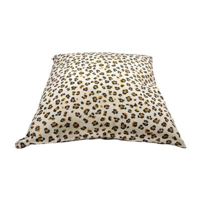 Coussin d'extérieur carré léopard 45 x 45 x 12 cm Tendances et Créations