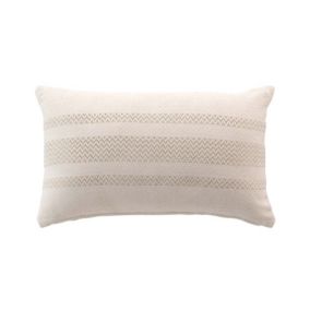 Coussin déhoussable (30x50 cm - Naturel)