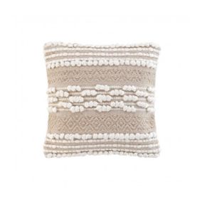 Coussin déhoussable 40x40cm "Blanca" - 40x40cm - Beige