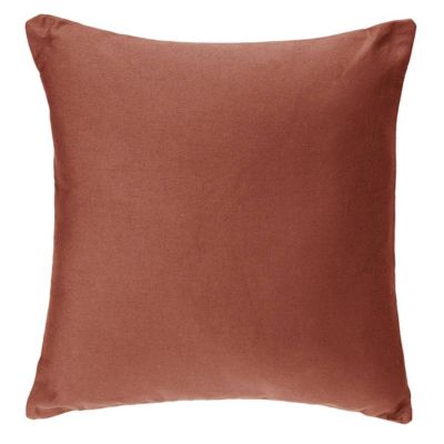 Coussin déhoussable coton - rose terracotta - 38x38 cm - Atmosphera