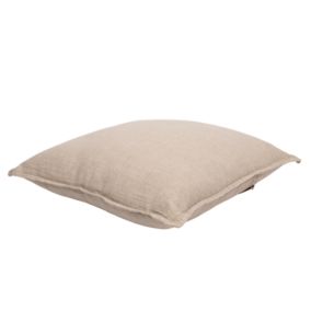 Coussin déhoussable en lin (45x45 cm - Beige)