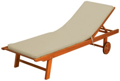 Coussin de bain de soleil Peps beige 185 x 55 cm, ép.50mm