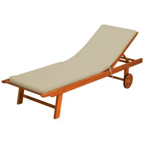 Coussin de bain de soleil Peps beige 185 x 55 cm, ép.50mm