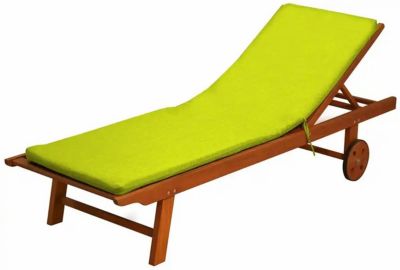 Coussin de bain de soleil Peps vert 185 x 55 cm, ép.50mm