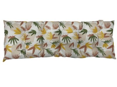 Coussin de banc déperlant feuillage multicouleurs L.120 x l.42 x ep.4cm Ornami