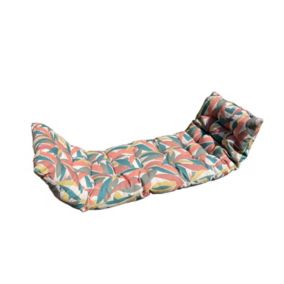 Coussin de banc feuilles multicouleur L.120 x l.42 x ep.4 cm Ornami