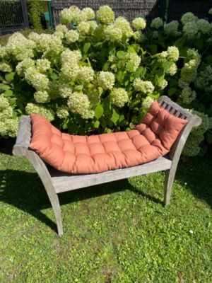 Coussin Pour Banc 120x98cm Rouge - Intérieur/Extérieur | Rembourrage Confortable | Tissu Résistant
