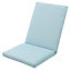 Coussin de chaise / fauteuil Aqua bleu chiné 92 x 45 cm