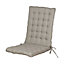 Coussin de chaise / fauteuil Bao gris 40 x 90 cm