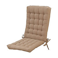 Coussin de chaise / fauteuil Bao taupe 40 x 90 cm