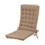 Coussin de chaise / fauteuil Bao taupe 40 x 90 cm