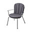 Coussin de chaise / fauteuil Gloria gris fog 98 x 50 cm