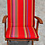 Coussin de chaise / fauteuil Marbella rayé 92 x 45 cm