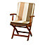 Coussin de chaise / fauteuil Palma rayé 92 x 45 cm
