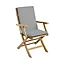 Coussin de chaise / fauteuil Tiga gris 94 x 40 cm
