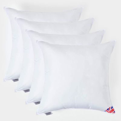 Coussin de garnissage en microfibre, 65 x 65 cm, lot de 4 - HOMESCAPES