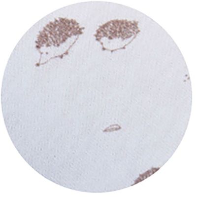 Coussin de maternite TINEO U shaped Jersey coton Ecru Herissons