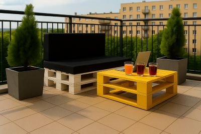 Coussin de palette  120x50x10cm assise, coussin de palette Noir, coussin de mobilier de jardin, coussin de jardin