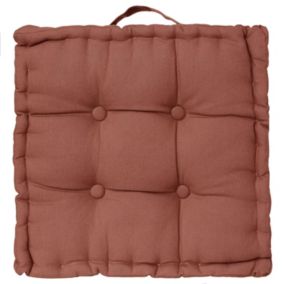 Coussin de sol - 40 x 40 cm - Terracotta