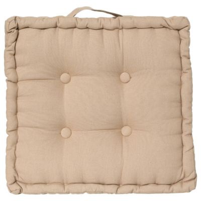 Coussin de sol "Anjali" beige 40x40cm - Atmosphera Créateur d'intérieur