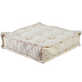 Coussin de sol assise BANANAIR 95 x 95 cm beige