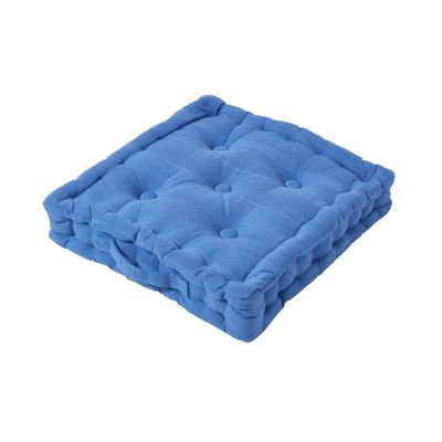 Coussin de sol bleu - rajput tissé main - HOMESCAPES