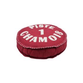 Coussin de sol Chamonix rouge 45x45x10cm - 45x45cm - Rouge