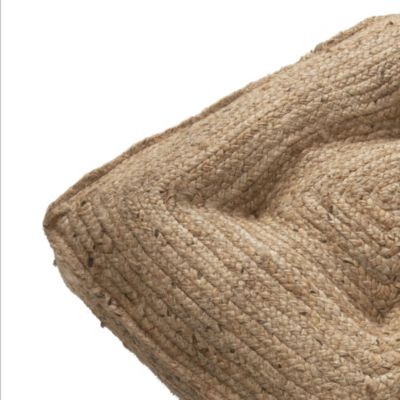 Coussin de sol en jute Deco&Co L.60 x l.60 x ep.10 cm | Castorama