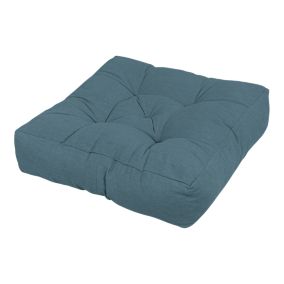 Coussin de sol Hiva bleu L.50 x l.50 x ep.10cm GoodHome