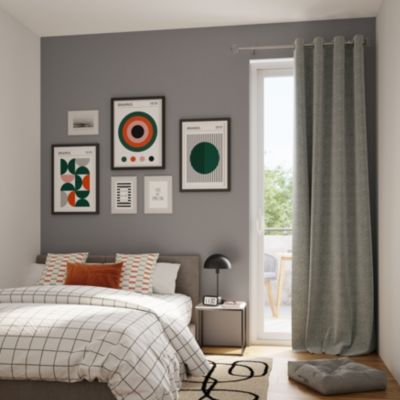 Coussin de sol Hiva gris l.50 x L.50 x H.10cm GoodHome