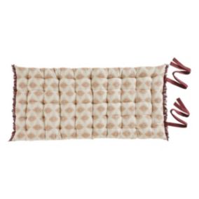 Coussin de sol "Ikat" jacquard lin 60x120cm - Atmosphera