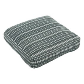 Coussin de sol "Micah" 38x38cm bleu égéen - Atmosphera