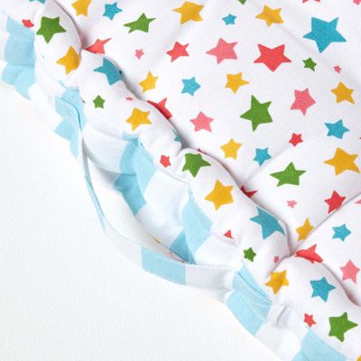 Coussin de sol multicolore - étoiles - 40 x 40 cm - HOMESCAPES