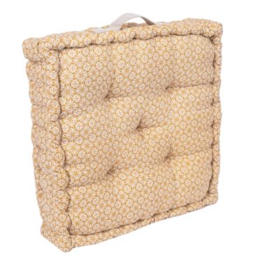 Coussin de sol Native Deko & Co kraft naturel L.45 x l.45 x ep.10cm