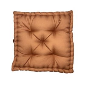 Coussin de sol Ornami L.60 x l.60 x ep.10 cm terracotta