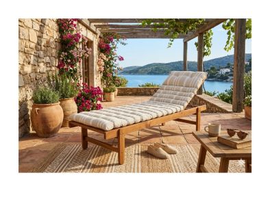 Coussin de sol ou Bain de soleil Rayure