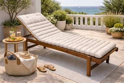 Coussin de sol ou Bain de soleil Rayure
