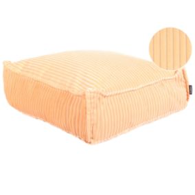 Coussin de sol Pouf enfant ALLOZAI Velours Rose pêche